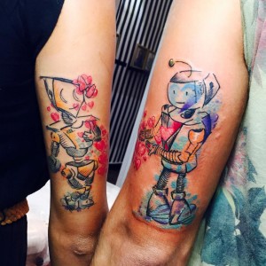 tatuaje de robots